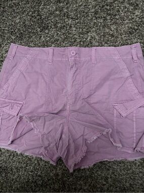 American Eagle Outfitters Lilac Cargo Cutoff Shorts